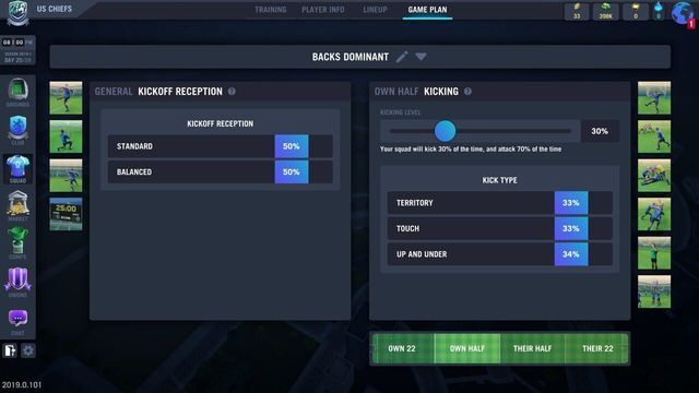 Blackout Rugby Manager Screenshot