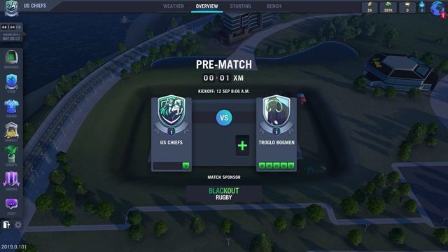 Blackout Rugby Manager Screenshot