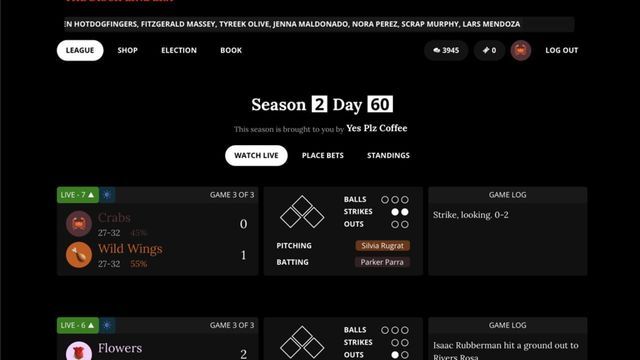 Blaseball screenshot