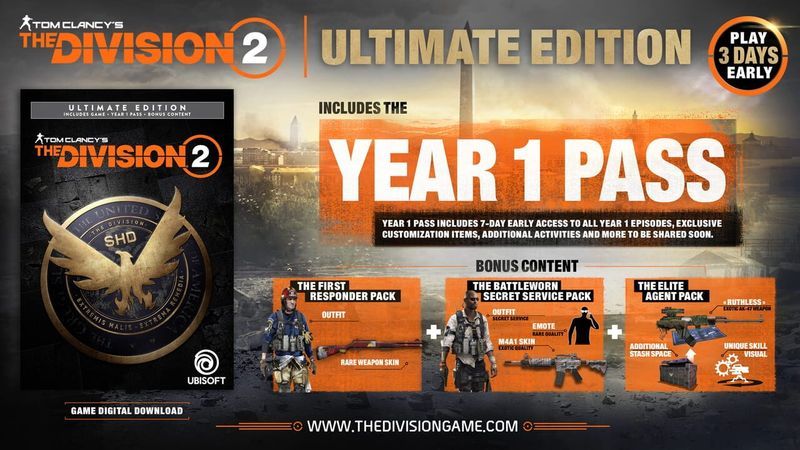 Tom Clancy's The Division 2: Ultimate Edition cover